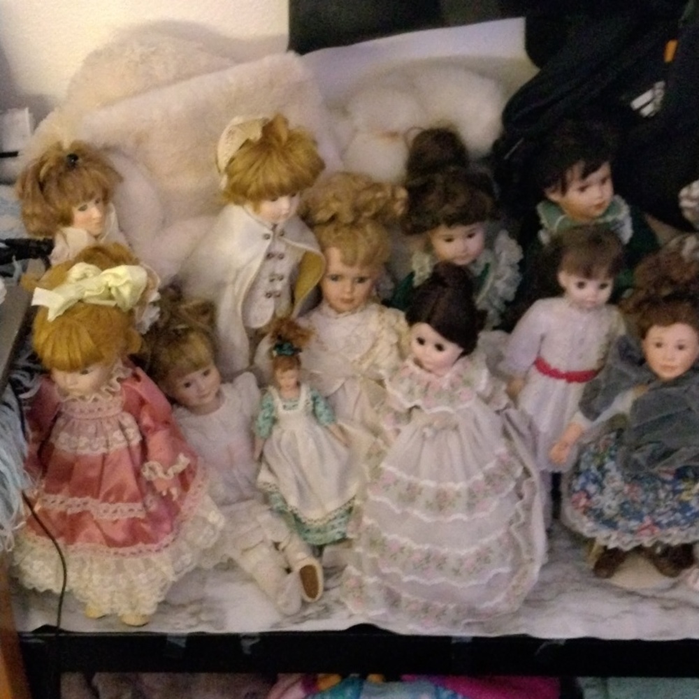 Porcelain doll collection
